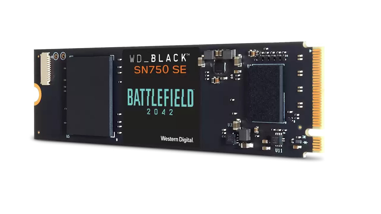 Dysk WD BLACK SN750SE NVMe SSD Battlefield 2042 Edition 1TB Gen4 (WDBB9J0010BNC-WRSN)