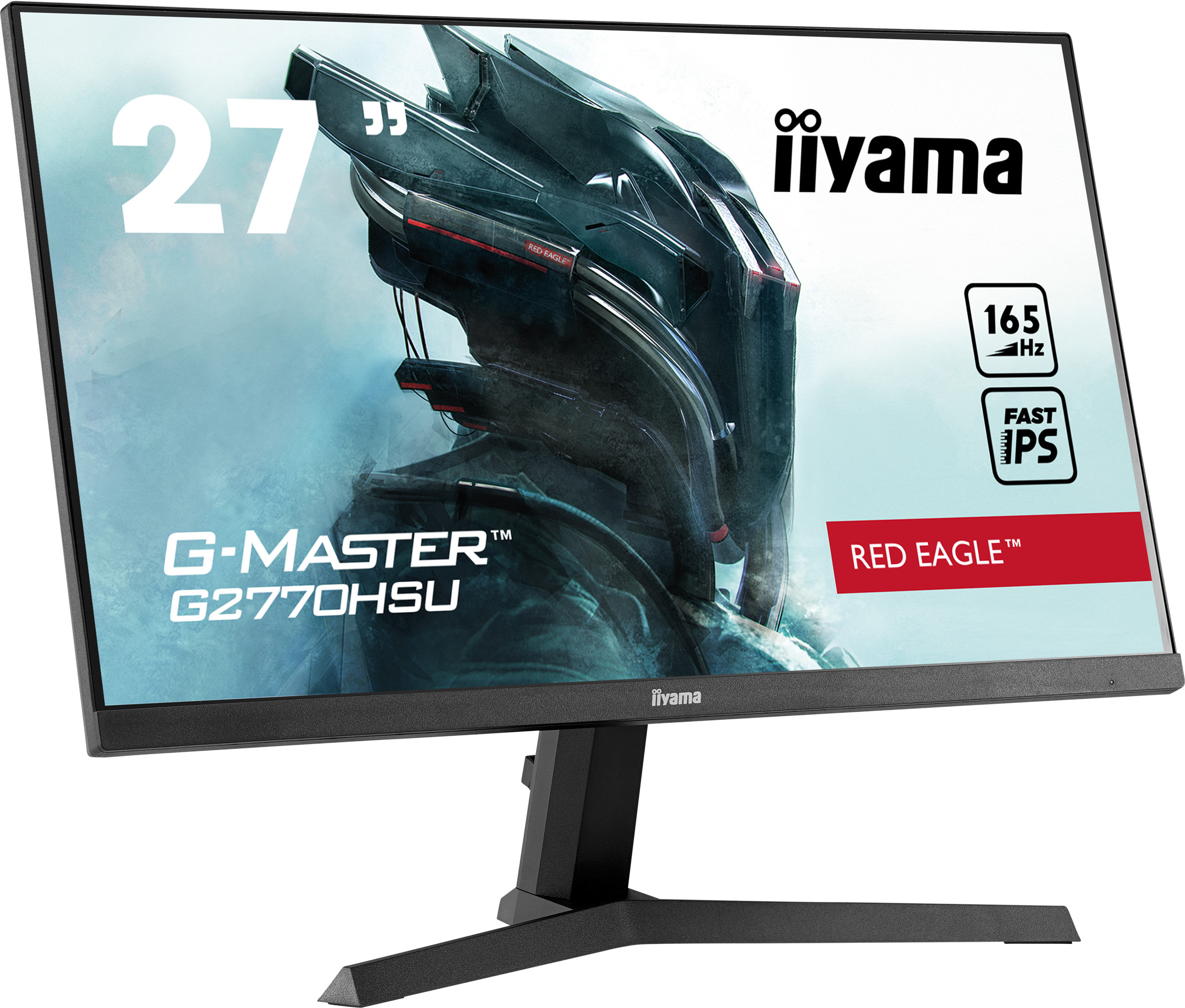 iiyama G-Master GB2770HSU-B1 Red Eagle 27" FHD IPS 165Hz 0.8ms FreeSync Premium PIVOT - z gwarancją iiyama 3 lata - zero martwych pikseli 30 dni