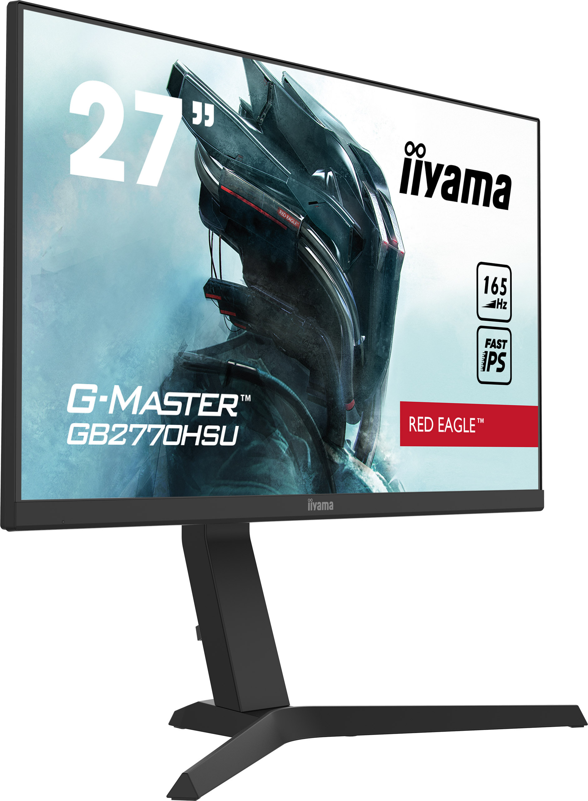 iiyama G-Master GB2770HSU-B1 Red Eagle 27" FHD IPS 165Hz 0.8ms FreeSync Premium PIVOT - z gwarancją iiyama 3 lata - zero martwych pikseli 30 dni