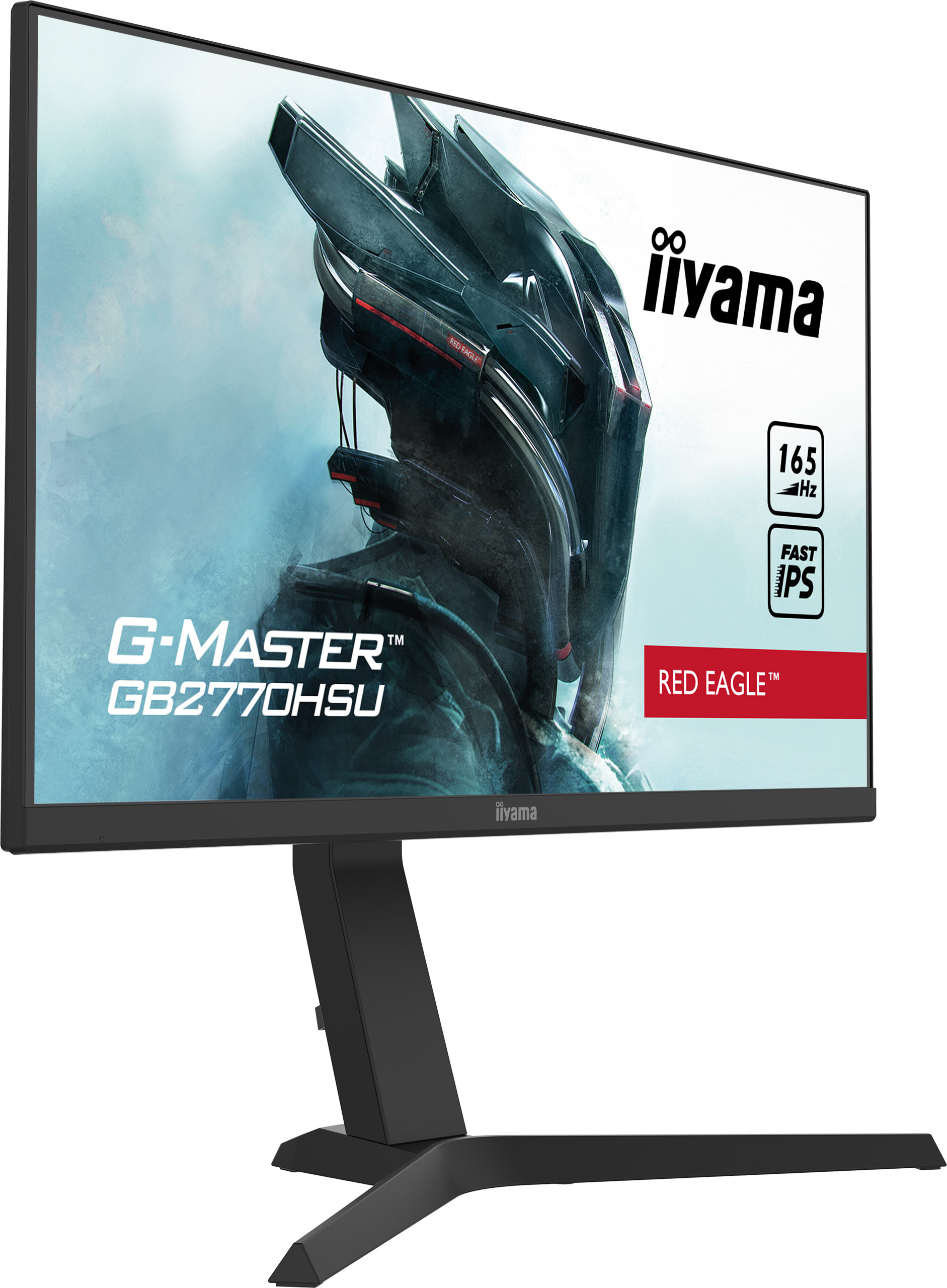 iiyama G-Master GB2770HSU-B1 Red Eagle 27" FHD IPS 165Hz 0.8ms FreeSync Premium PIVOT - z gwarancją iiyama 3 lata - zero martwych pikseli 30 dni