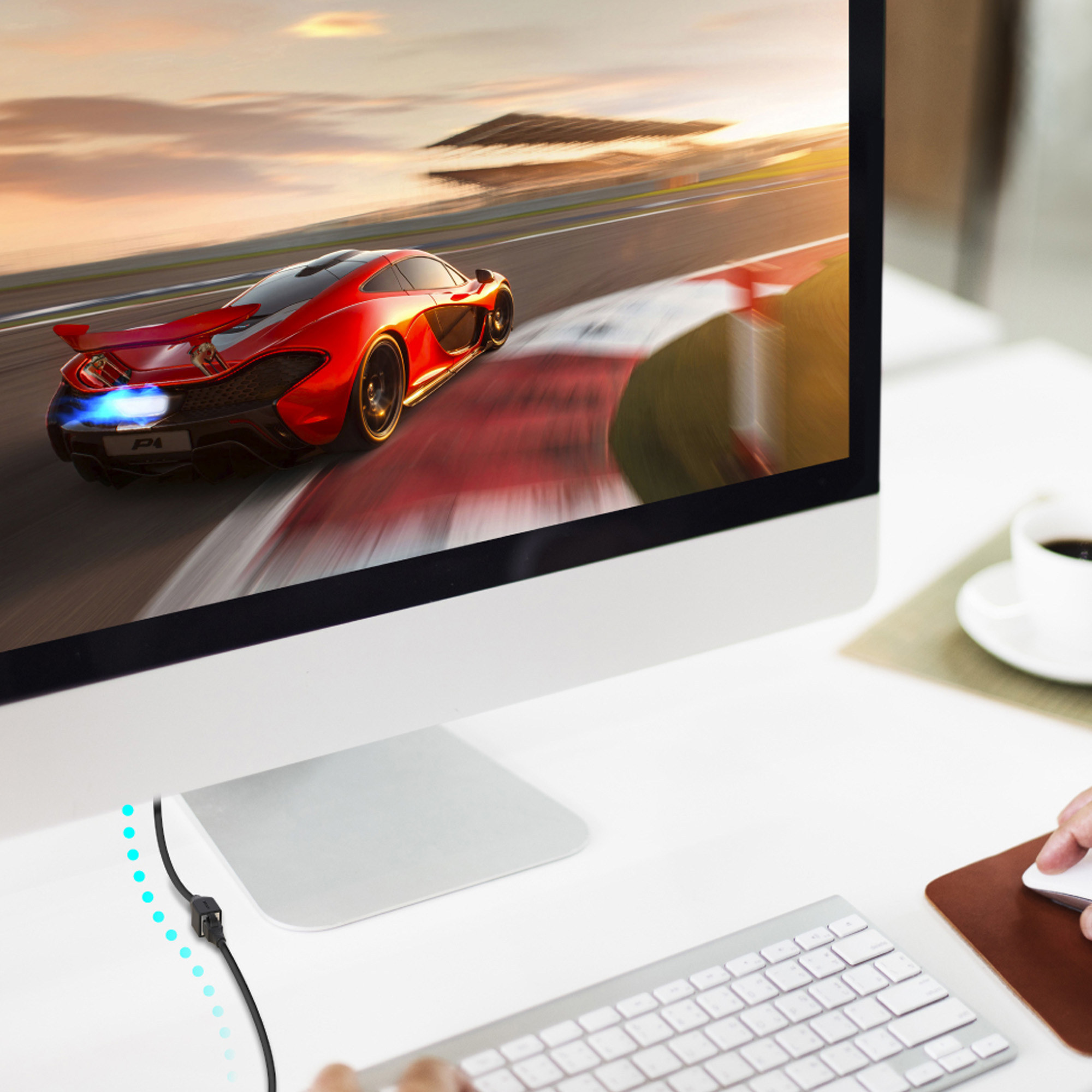 Unitek Przedłużacz Ethernet (C1896BK-0.5M)