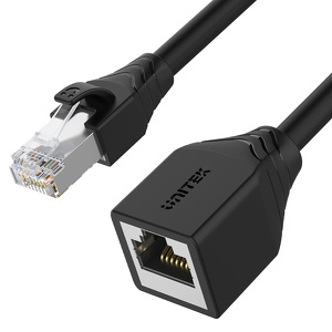 Miniatura produktu: Przedłużacz Ethernet RJ45, Cat. 6 (8P8C), STP Unitek 2m - czarny (C1896BK-2M)