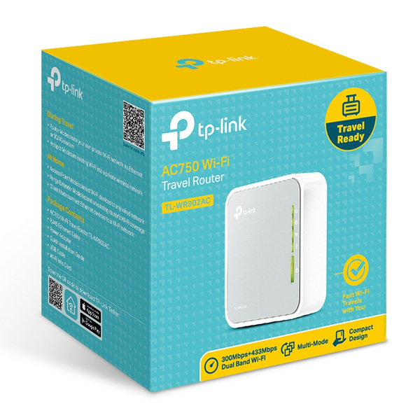 Zdjęcie produktu: TP-Link TL-WR902AC Nano Router WiFi AC750 USB