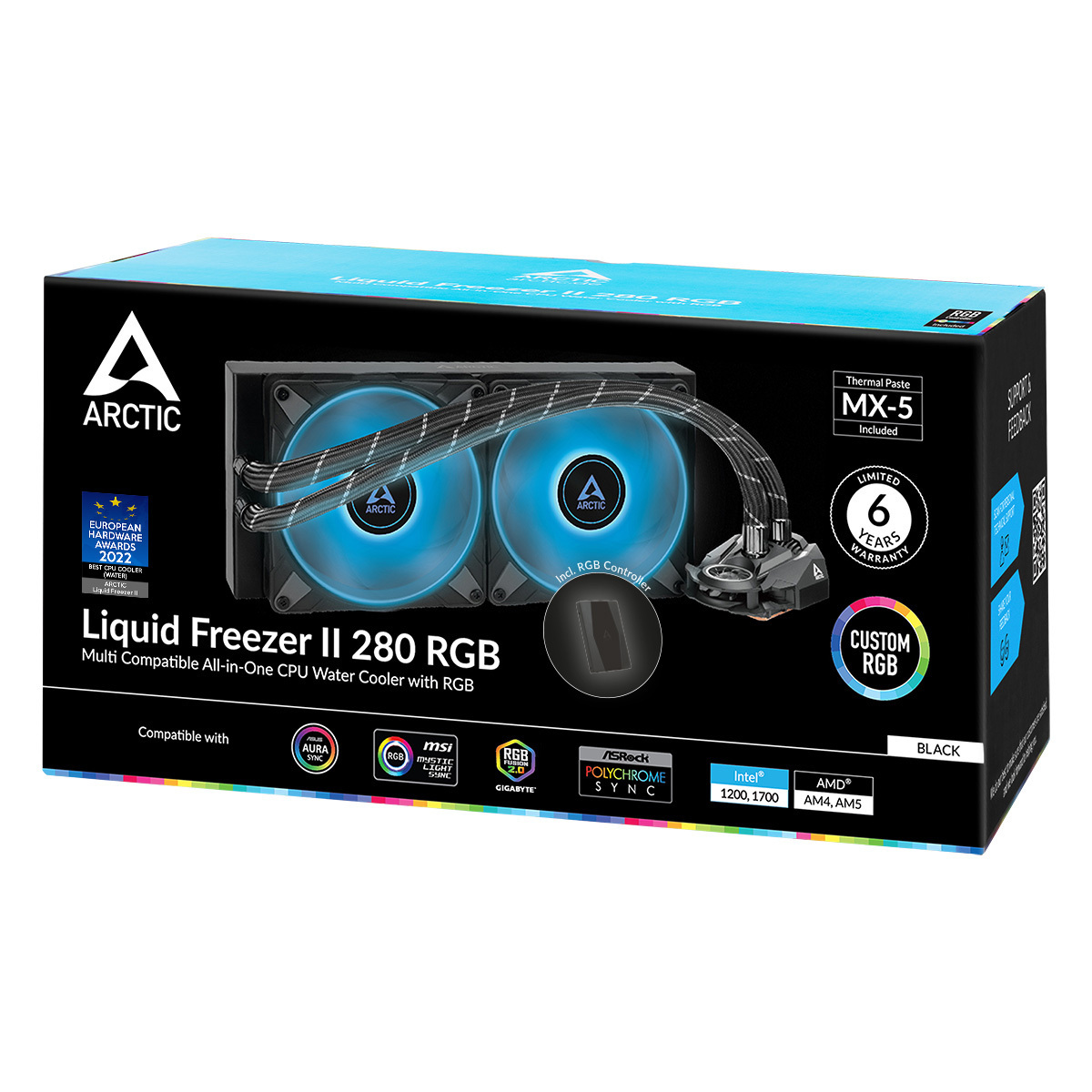 Chłodzenie wodne Arctic Liquid Freezer II 280 RGB Black z kontrolerem (ACFRE00107A) Chłodzenie wodne Arctic Liquid Freezer II 280 RGB Black z kontrolerem (ACFRE00107A)