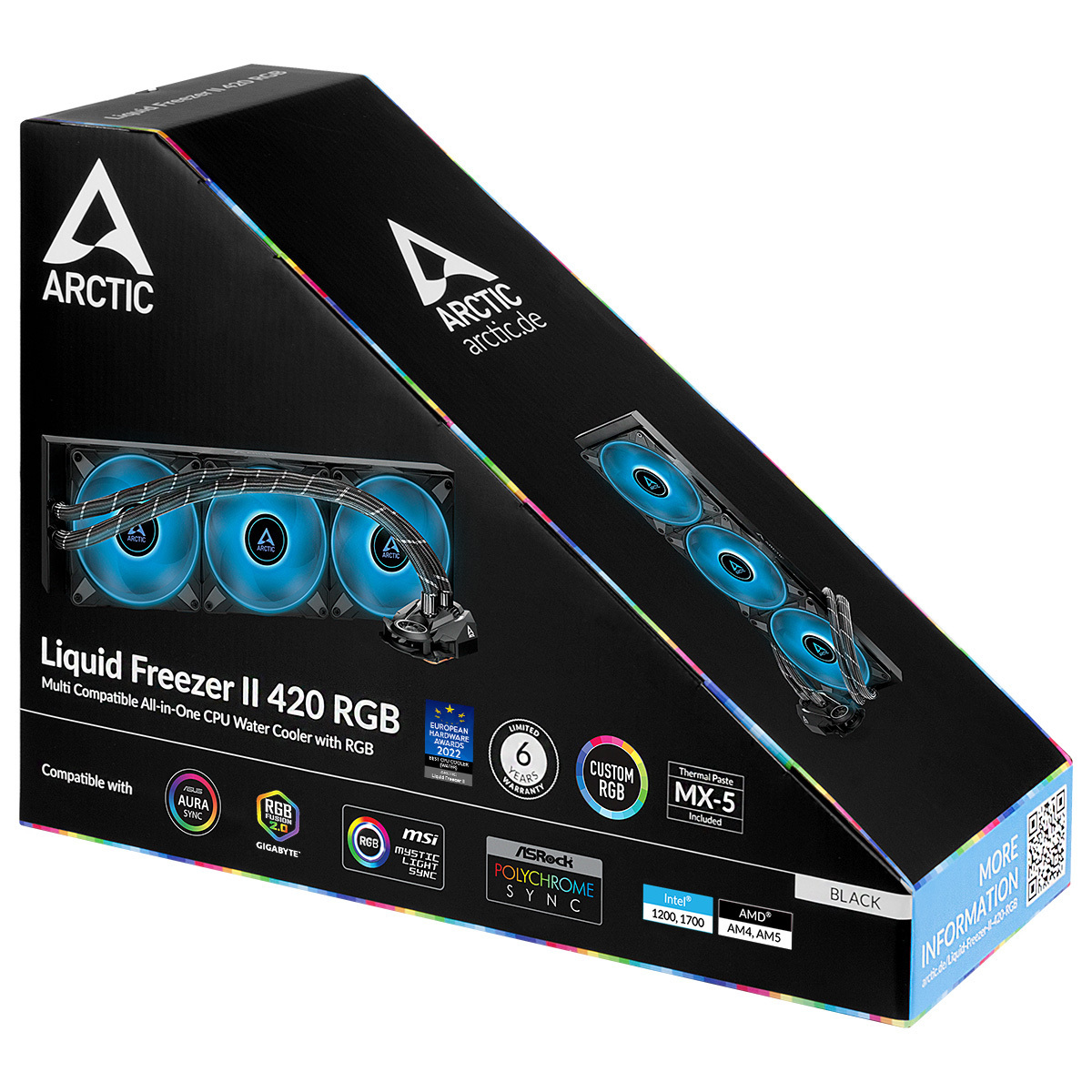 Chłodzenie wodne Arctic Liquid Freezer II 420 RGB Black (ACFRE00110A) Chłodzenie wodne Arctic Liquid Freezer II 420 RGB Black (ACFRE00110A)