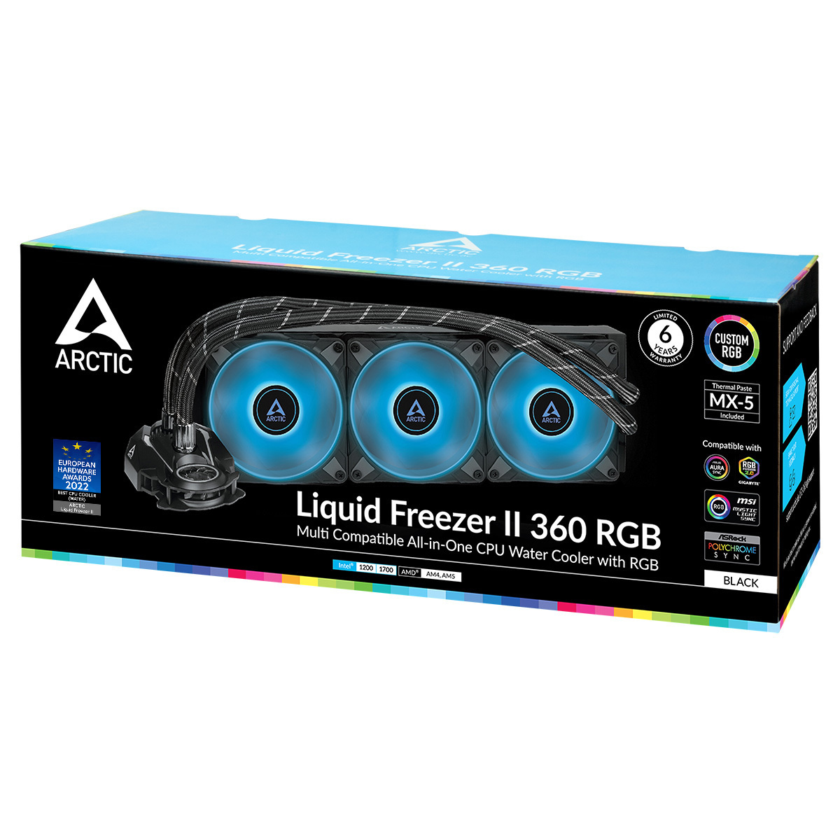 Chłodzenie wodne Arctic Liquid Freezer II 420 RGB Black z kontrolerem (ACFRE00111A) Chłodzenie wodne Arctic Liquid Freezer II 420 RGB Black z kontrolerem (ACFRE00111A)