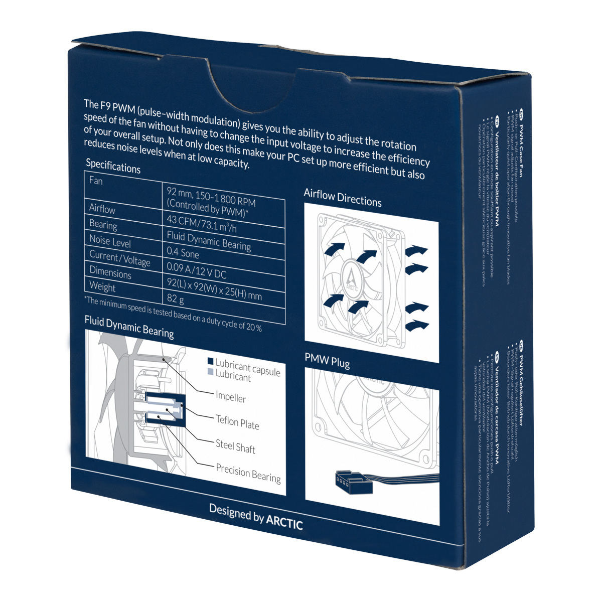 Wentylator Arctic F9 PWM 92mm