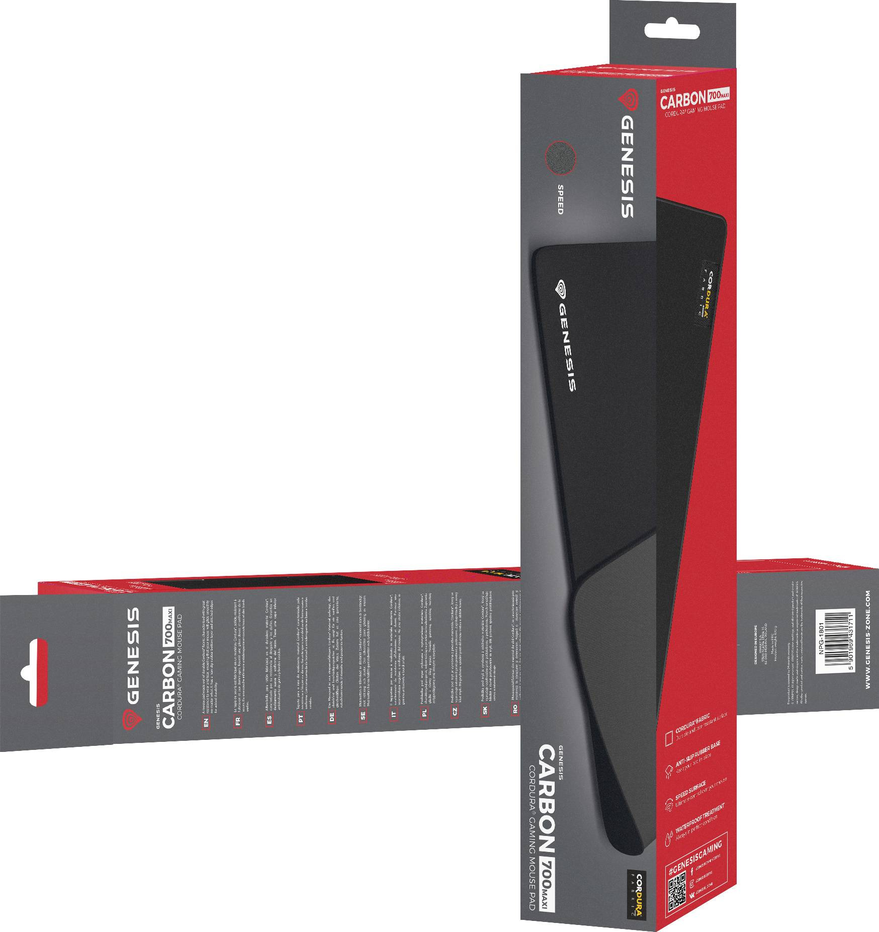 Podkładka pod mysz Genesis Carbon 700 Maxi Cordura