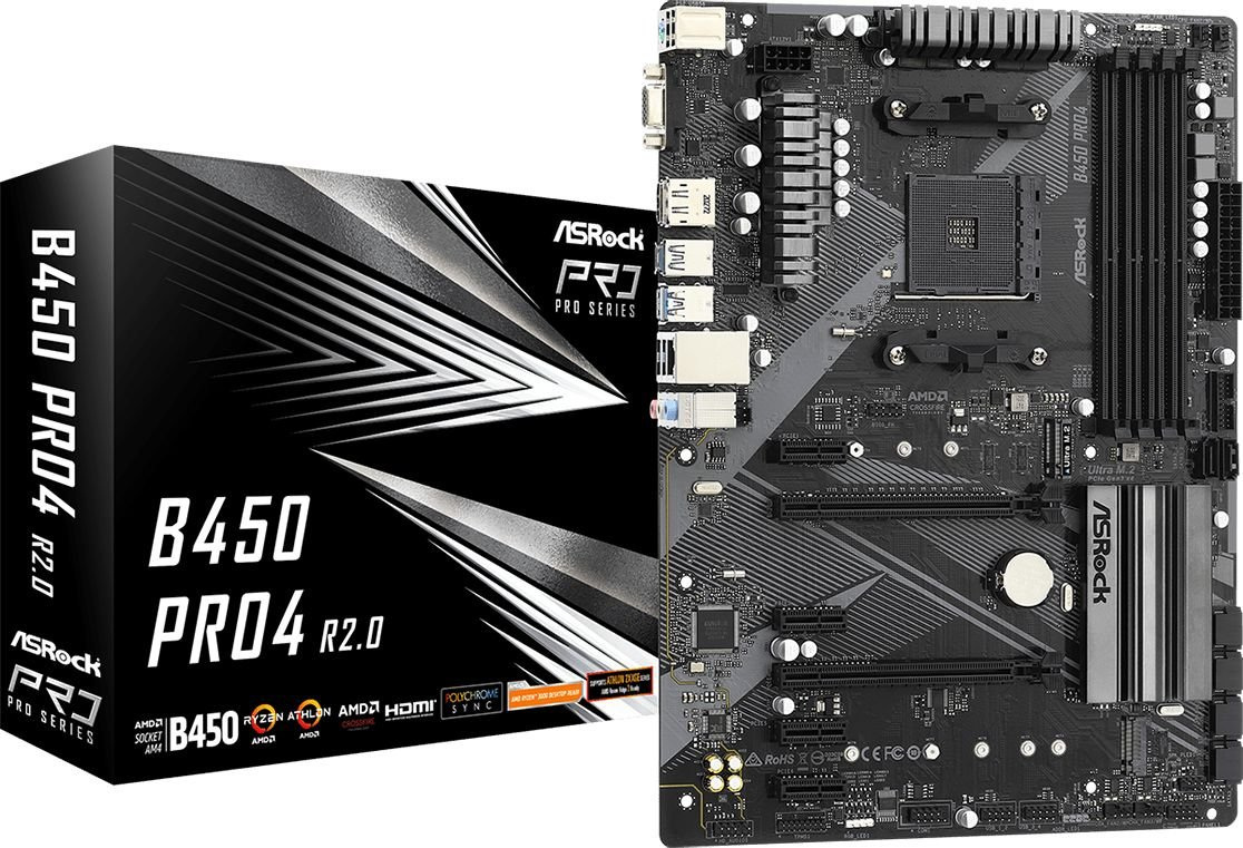 Płyta główna ASRock B450 PRO4 R2.0 AM4