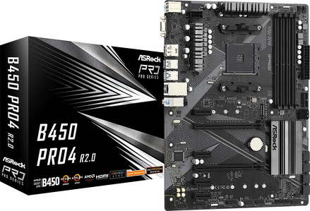 Miniatura produktu: Płyta główna ASRock B450 PRO4 R2.0 AM4