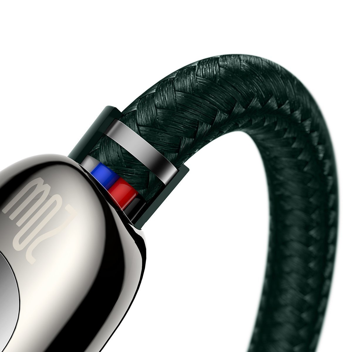 Kabel przewód USB Typ-C - Lightning / iPhone 200cm Baseus Display z obsługą szybkiego ładowania 20W PD - zielony (CATLSK-A06)