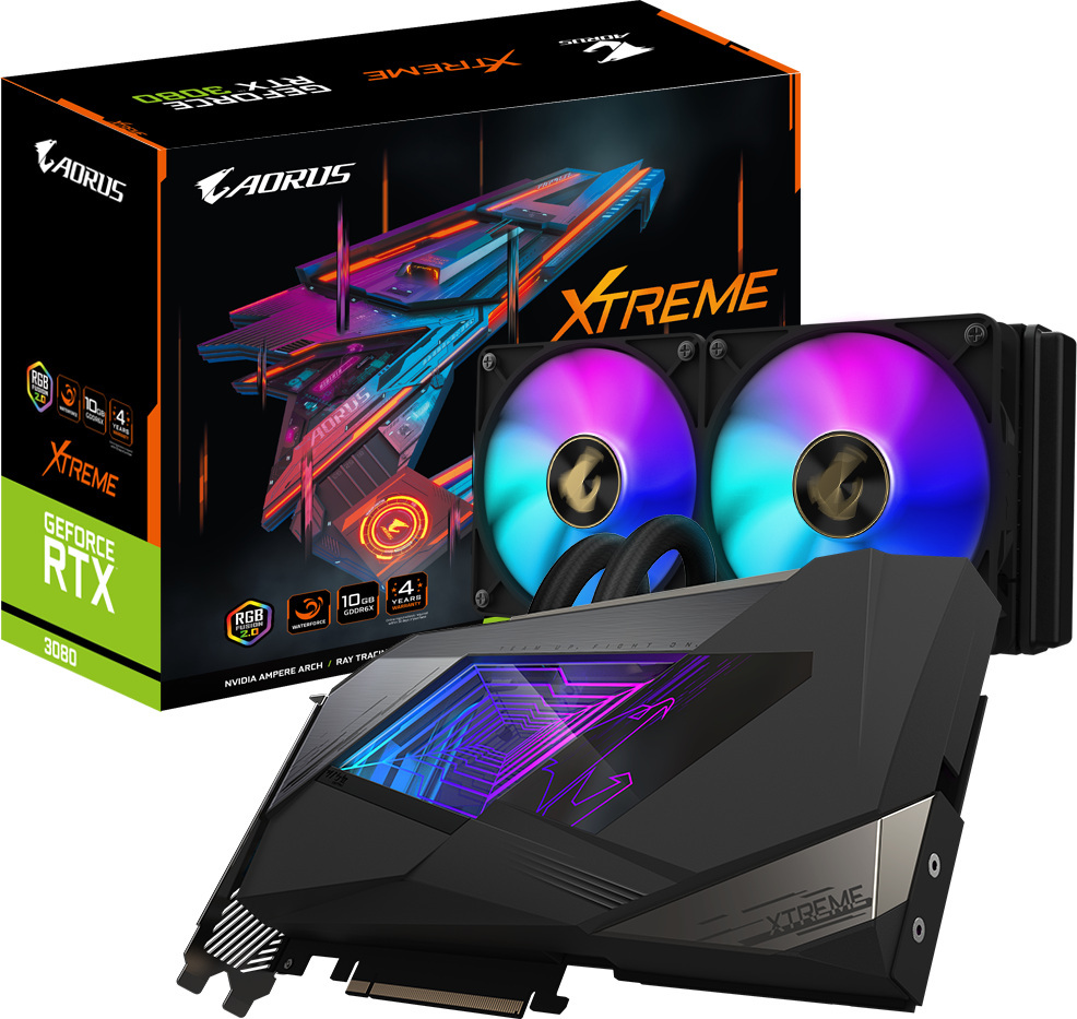 Gigabyte GeForce RTX 3080 Aorus XTREME WaterForce 10GB GDDR6X LHR (GV-N3080AORUSX W-10GD 2.0)