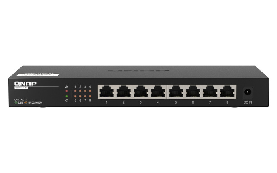 Zdjęcie produktu: Qnap QSW-1108-8T 8 portowy przełącznik 8x 2,5GbE Zdjęcie produktu: Qnap QSW-1108-8T 8 portowy przełącznik 8x 2,5GbE