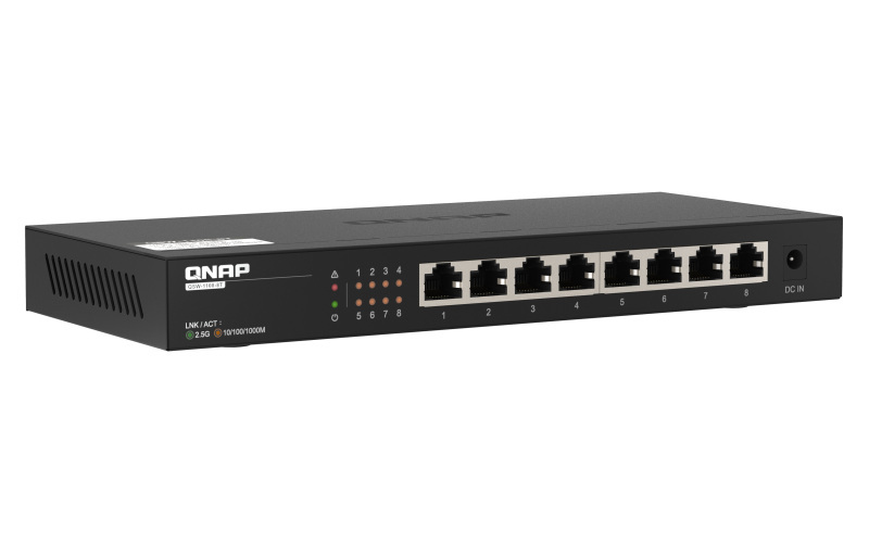 Qnap QSW-1108-8T 8 portowy przełącznik 8x 2,5GbE Qnap QSW-1108-8T 8 portowy przełącznik 8x 2,5GbE