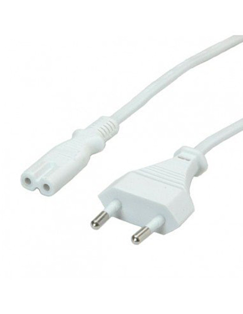 Kabel zasilający 1.8m Laptop EURO biały Kabel zasilający 1.8m Laptop EURO biały