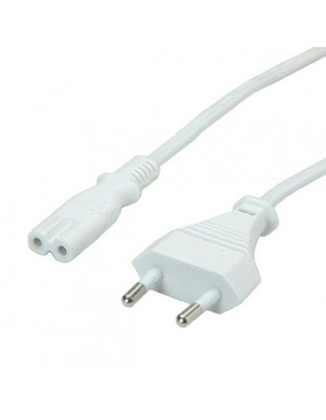 Miniatura produktu: Kabel zasilający 1.8m Laptop EURO biały Miniatura produktu: Kabel zasilający 1.8m Laptop EURO biały