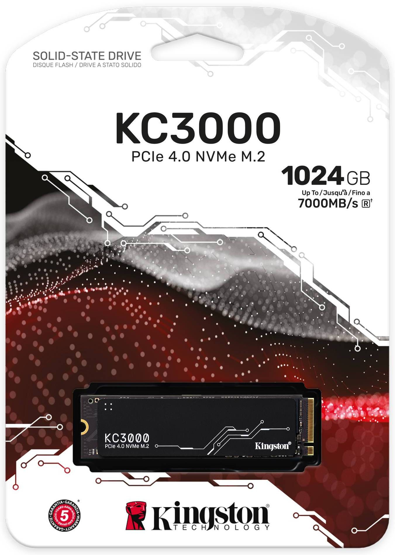 Kingston KC3000 1TB M.2 PCIe NVMe Gen4