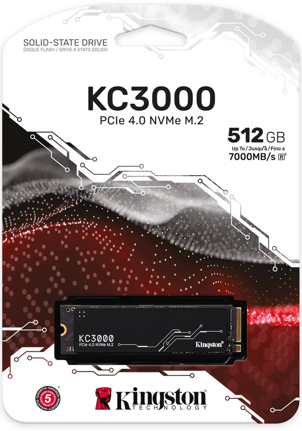 Zdjęcie produktu: Kingston KC3000 512GB M.2 PCIe NVMe Gen4