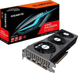 Miniatura produktu: Gigabyte Radeon RX 6600 EAGLE 8GB PCI-E GDDR6 (GV-R66EAGLE-8GD)