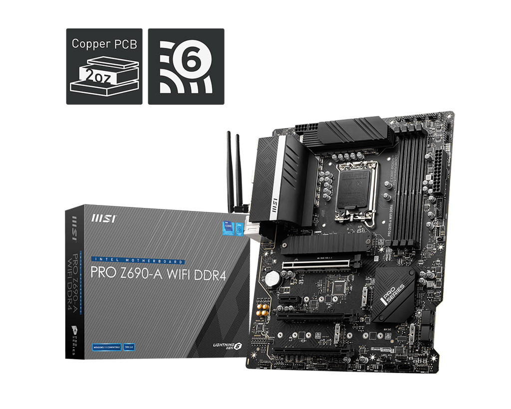 Płyta główna MSI PRO Z690-A WIFI DDR4 LGA1700