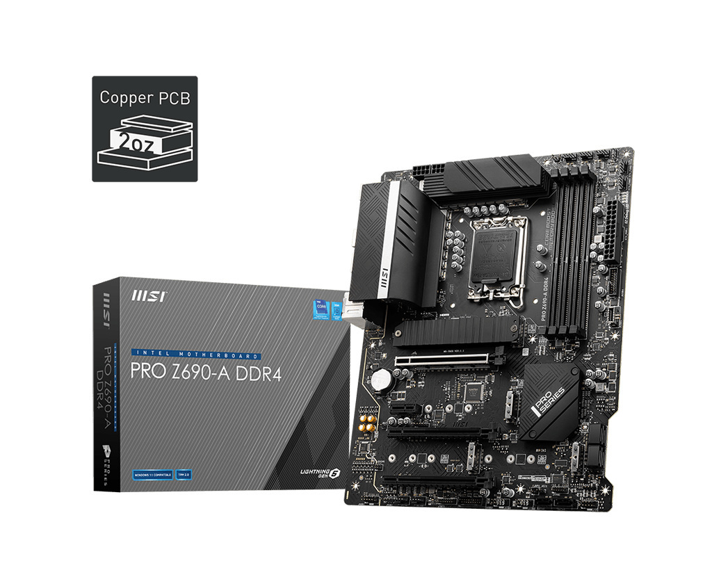Płyta główna MSI PRO Z690-A DDR4 LGA1700 Płyta główna MSI PRO Z690-A DDR4 LGA1700