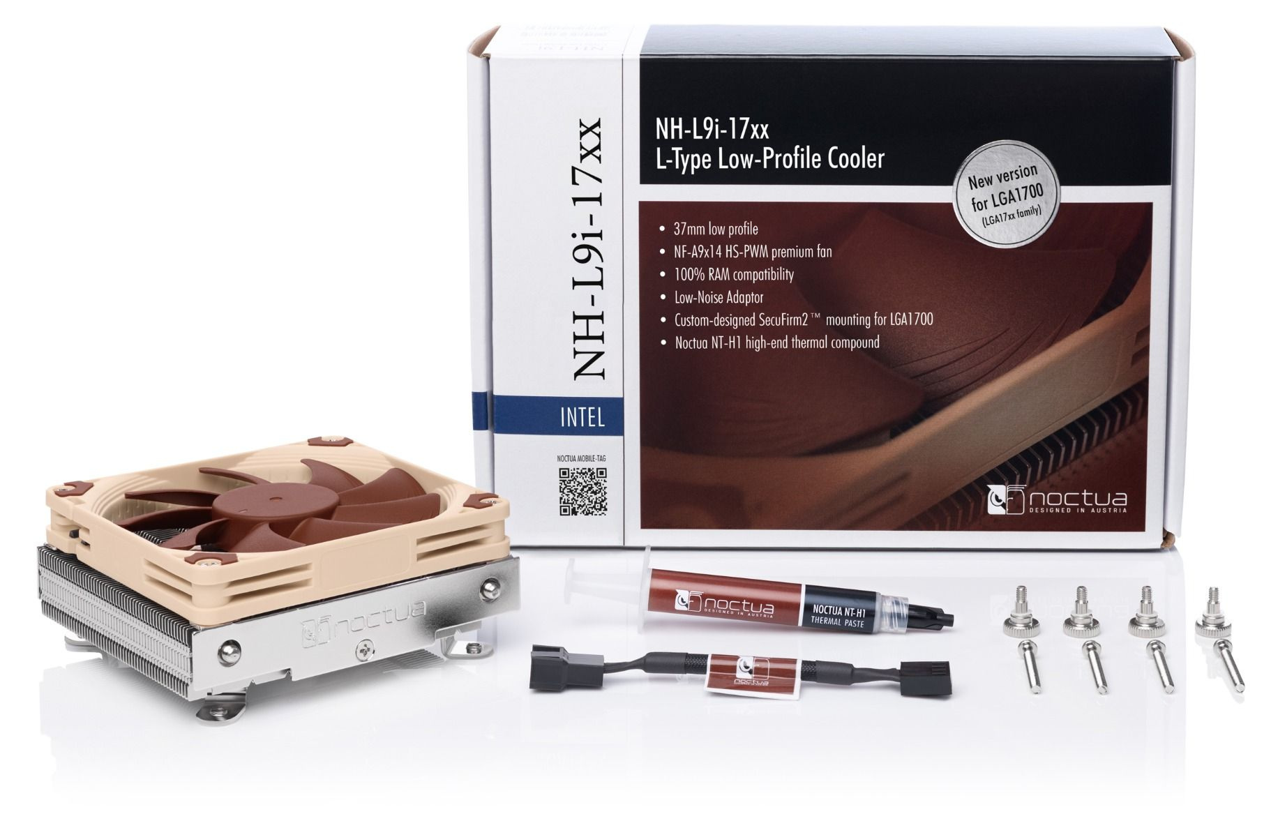 Chłodzenie procesora Noctua NH L9i LGA 1700 Chłodzenie procesora Noctua NH L9i LGA 1700