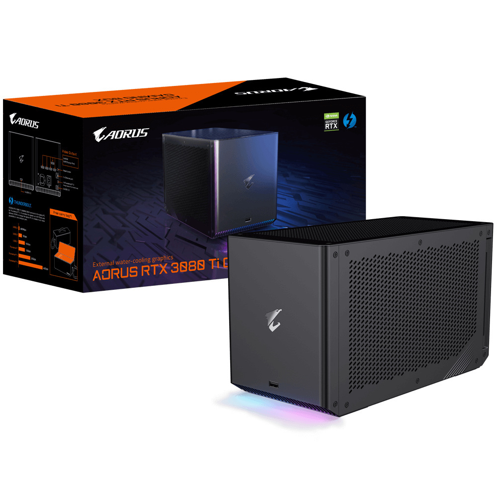 Zewnętrzna karta graficzna Aorus RTX 3080 Ti Gaming BOX (GV-N308TIXEB-12GD) Zewnętrzna karta graficzna Aorus RTX 3080 Ti Gaming BOX (GV-N308TIXEB-12GD)