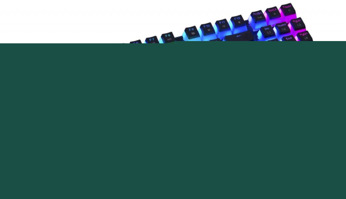 Klawiatura Modecom PRZEWODOWA MECHANICZNA Volcano Lanparty RGB Pudding Edition (niebieskie przełącznik) K-MC-LANPARTY-U-RGB-BLUE-PUDD, mechaniczna