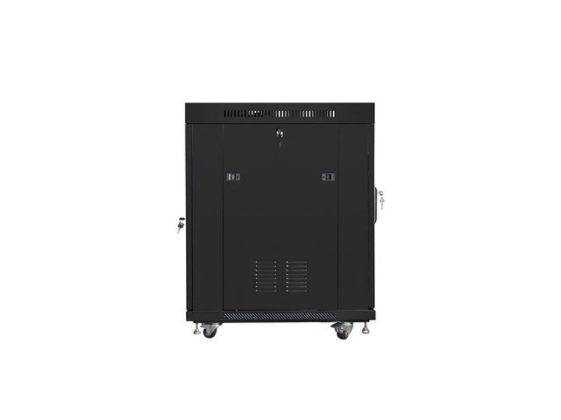 Zdjęcie produktu: Szafa Instalacyjna Rack Stojąca 19" 15u 600x800 Czarna drzwi szklane LCD (Flat Pack) Lanberg