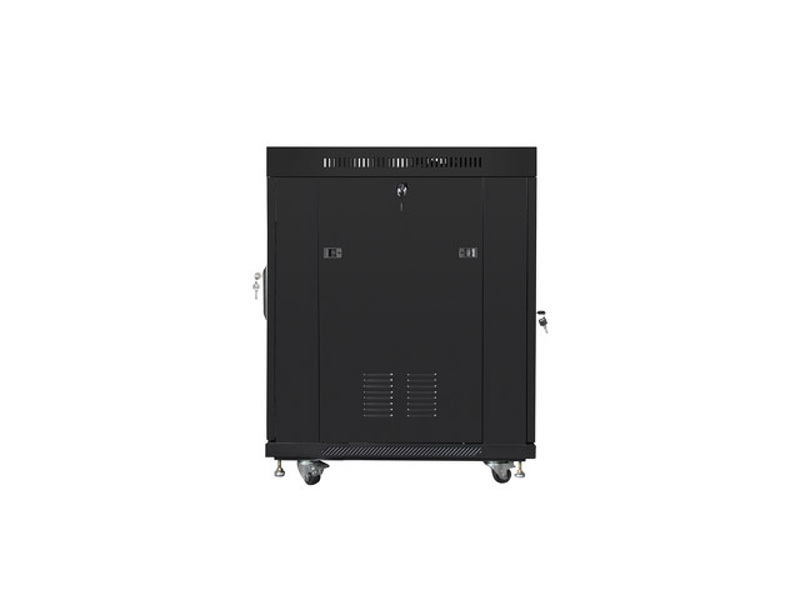Zdjęcie produktu: Szafa Instalacyjna Rack Stojąca 19" 15u 600x800 Czarna drzwi szklane LCD (Flat Pack) Lanberg