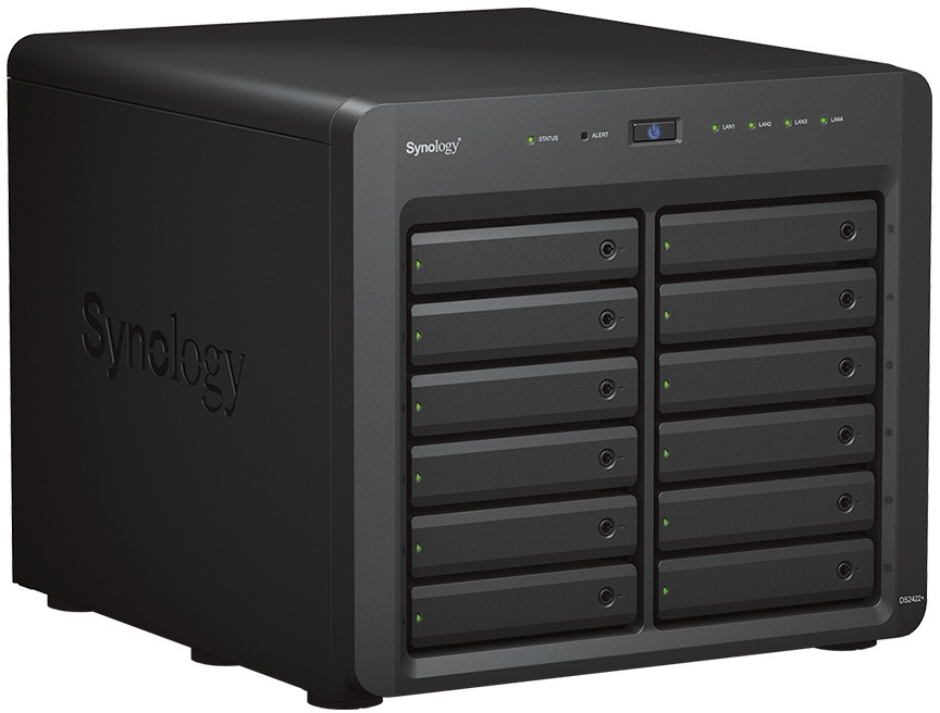 Synology DS2422+12-bay AMD Ryzen V1500B  4GB 4xGbE LAN