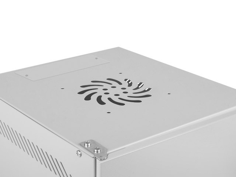 Zdjęcie produktu: Szafa Instalacyjna Rack Wisząca 10" 9u 280x310 Szara Drzwi Szklane Lanberg (Flat Pack)