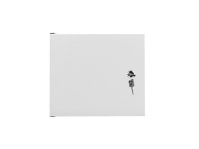 Miniatura produktu: Szafa instalacyjna Rack wisząca 10" 4U 280x310 szara drzwi metalowe Flat pack Lanberg