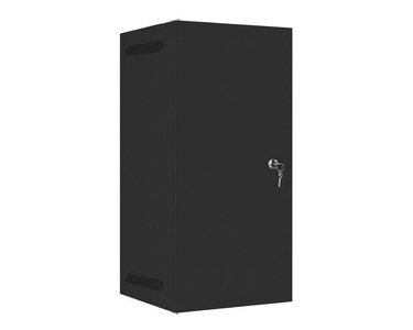 Miniatura produktu: Szafa Instalacyjna Rack Wisząca 10" 12U 280x310 Czarna Drzwi Metalowe (Flat Pack) Lanberg