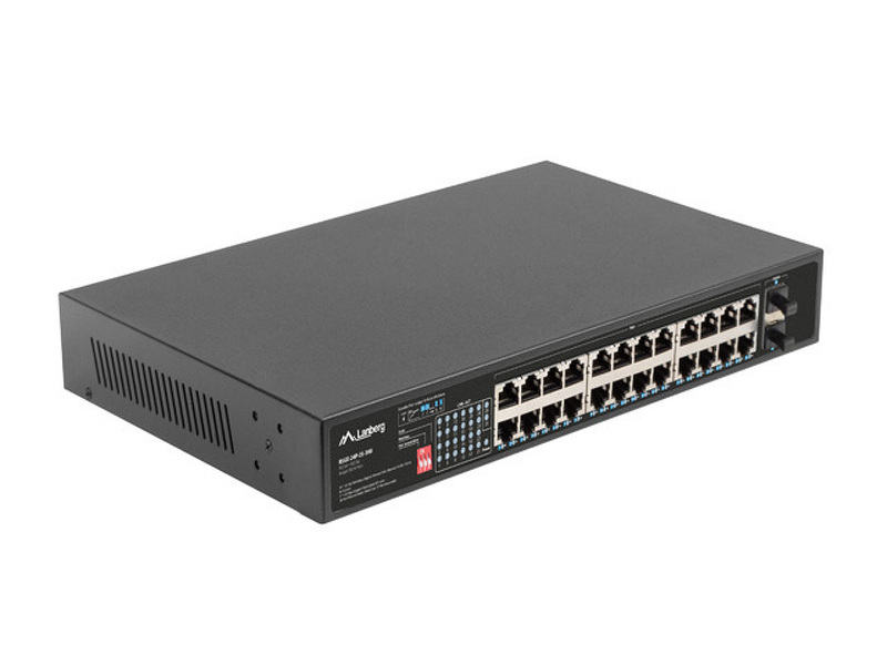 Zdjęcie produktu: Switch Lanberg RSGE-24P-2S-360 24x 1GB POE+ 360W, 2x SFP, Rack 19"
