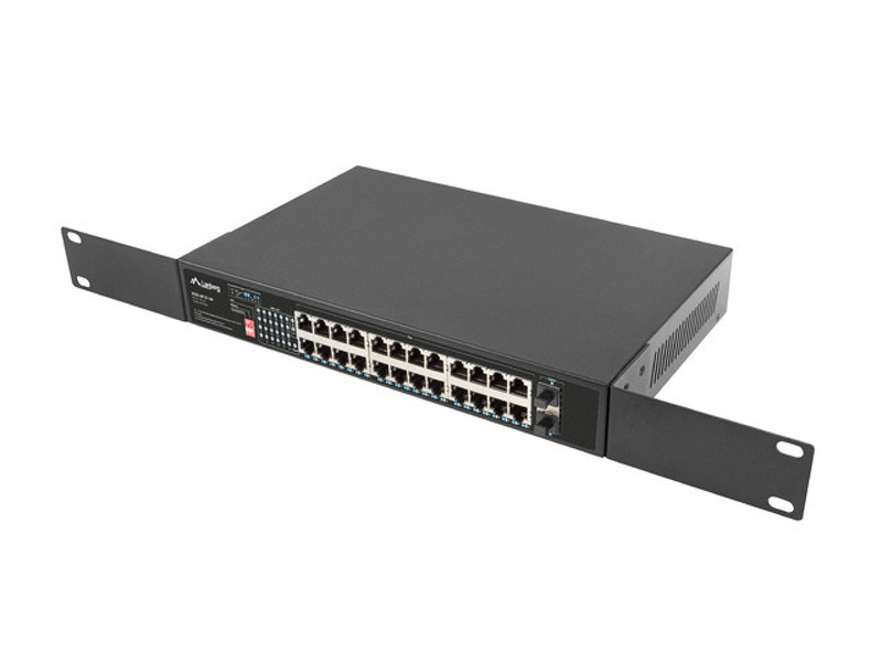 Zdjęcie produktu: Switch Lanberg RSGE-24P-2S-360 24x 1GB POE+ 250W, 2x SFP, Rack 19" Zdjęcie produktu: Switch Lanberg RSGE-24P-2S-360 24x 1GB POE+ 250W, 2x SFP, Rack 19"