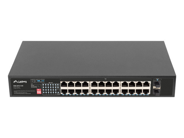 Switch Lanberg RSGE-24P-2S-360 24x 1GB POE+ 250W, 2x SFP, Rack 19" Switch Lanberg RSGE-24P-2S-360 24x 1GB POE+ 250W, 2x SFP, Rack 19"