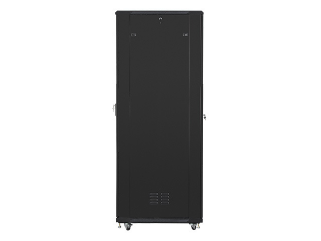 Szafa Instalacyjna Rack Stojąca 19" 47U 800x1000 Czarna Drzwi Szklane (Flat Pack) Lanberg