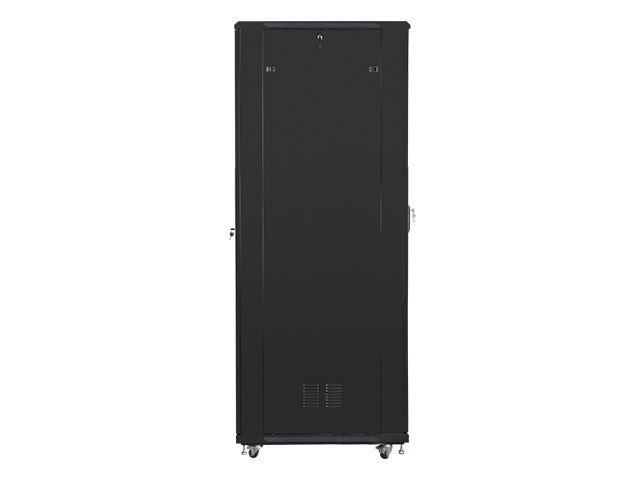 Szafa Instalacyjna Rack Stojąca 19" 47U 800x1000 Czarna Drzwi Szklane (Flat Pack) Lanberg