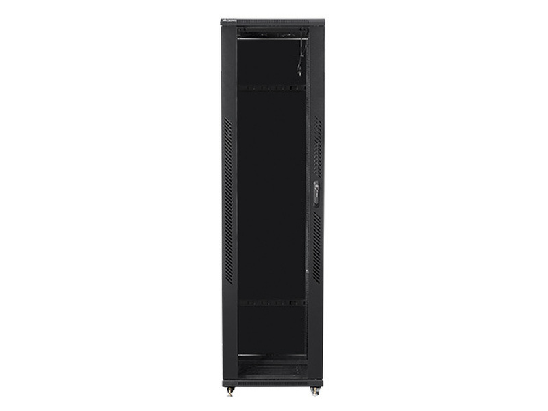 Zdjęcie produktu: Szafa Instalacyjna Rack Stojąca 19" 47U 800x1000 Czarna Drzwi Szklane (Flat Pack) Lanberg