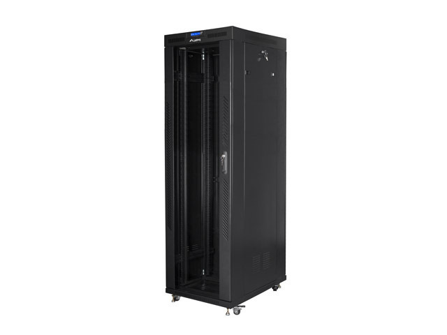 Szafa Instalacyjna Rack Stojąca 19" 42U 800x800 Czarna Drzwi Szklane (Flat Pack) Lanberg Szafa Instalacyjna Rack Stojąca 19" 42U 800x800 Czarna Drzwi Szklane (Flat Pack) Lanberg