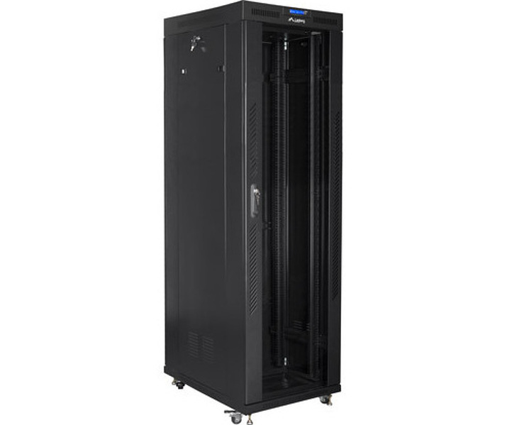 Zdjęcie produktu: Szafa Instalacyjna Rack Stojąca 19" 42U 800x800 Czarna Drzwi Szklane (Flat Pack) Lanberg Zdjęcie produktu: Szafa Instalacyjna Rack Stojąca 19" 42U 800x800 Czarna Drzwi Szklane (Flat Pack) Lanberg