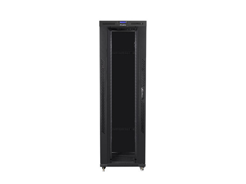 Zdjęcie produktu: Szafa Instalacyjna Rack Stojąca 19" 42U 800x800 Czarna Drzwi Szklane LCD (Flat Pack) Lanberg