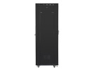 Miniatura zdjęcia: Szafa instalacyjna Rack stojąca 19" 42U 600X800 czarna drzwi perforowane LCD (Flat pack) Lanberg