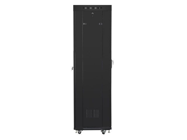 Szafa instalacyjna Rack stojąca 19" 42U 600X600 czarna szklane drzwi LCD (Flat pack) Lanberg Szafa instalacyjna Rack stojąca 19" 42U 600X600 czarna szklane drzwi LCD (Flat pack) Lanberg