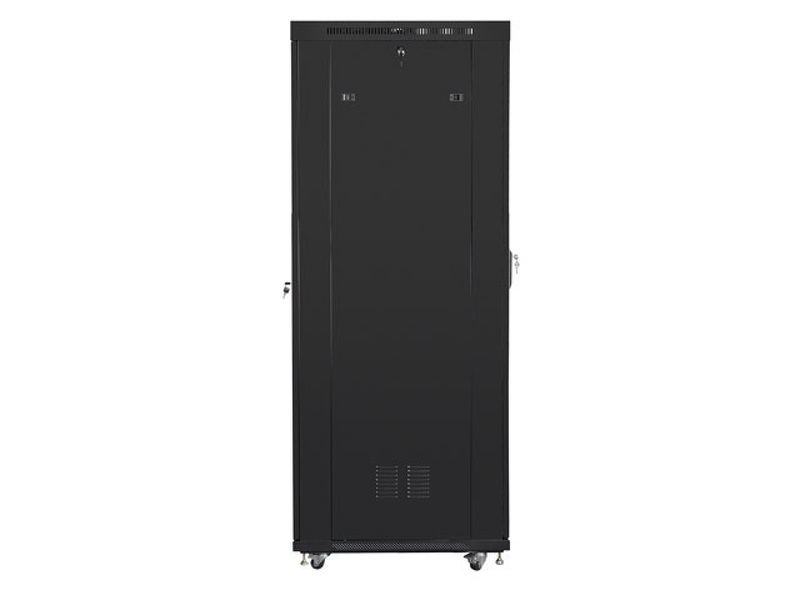 Zdjęcie produktu: Szafa instalacyjna Rack stojąca 19" 42U 600X1000 czarna szklane drzwi LCD (Flat pack) Lanberg