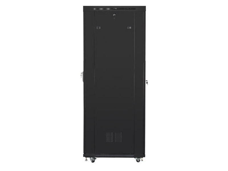 Zdjęcie produktu: Szafa instalacyjna Rack stojąca 19" 42U 600X1000 czarna szklane drzwi LCD (Flat pack) Lanberg