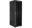 Miniatura zdjęcia: Szafa instalacyjna Rack stojąca 19" 37U 600X800 czarna drzwi szklane LCD (Flat pack) Lanberg