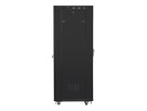 Miniatura zdjęcia: Szafa instalacyjna Rack stojąca 19" 37U 600X800 czarna drzwi szklane LCD (Flat pack) Lanberg