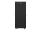 Miniatura zdjęcia: Szafa instalacyjna Rack stojąca 19" 37U 600X800 czarna drzwi szklane LCD (Flat pack) Lanberg